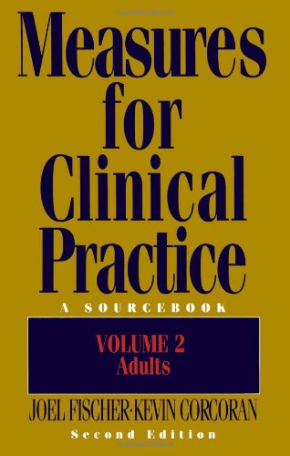 Beispielbild fr Measures for Clinical Practice, 2nd Ed. , Vol II Vol. 2 zum Verkauf von Better World Books