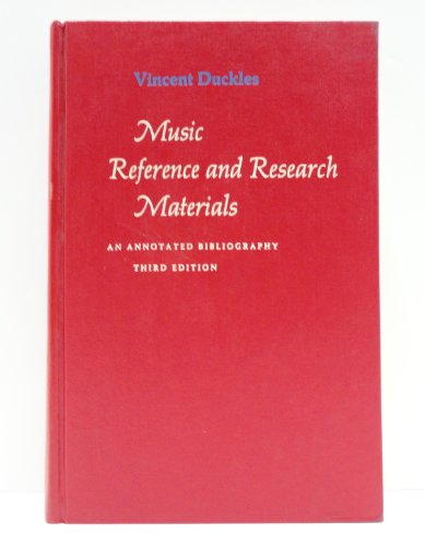 Stock image for Music reference and research materials;: An annotated bibliography for sale by Half Price Books Inc.