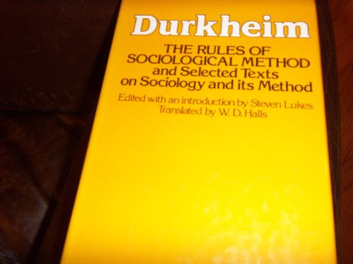 Beispielbild fr The Rules of Sociological Method zum Verkauf von ThriftBooks-Dallas