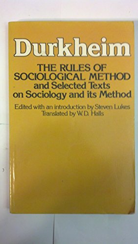 Beispielbild fr Rules of Sociological Method zum Verkauf von More Than Words