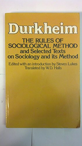 Imagen de archivo de Rules of Sociological Method a la venta por More Than Words