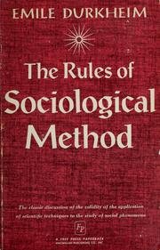 Stock image for Rules of Sociological Method for sale by HPB-Ruby