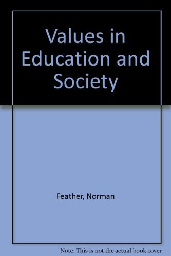 9780029102008: Values in Education and Society
