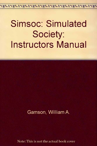 Imagen de archivo de Simsoc: Instructors Manual: Simulated Society a la venta por Better World Books