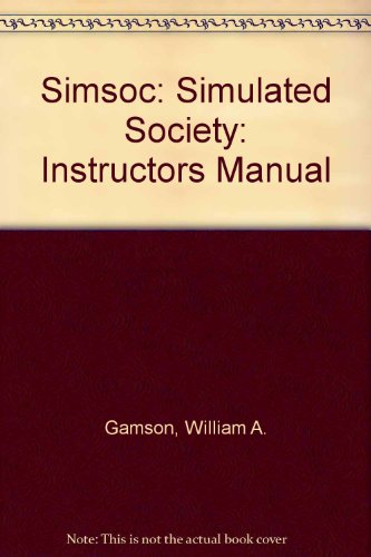 9780029110904: Simsoc: Instructors Manual: Simulated Society