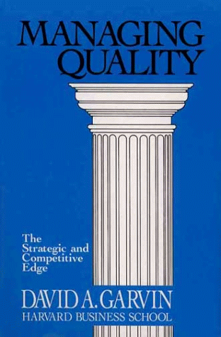 Stock image for MANAGING QUALITY. The Strategic and Competitive Edge for sale by Riverow Bookshop