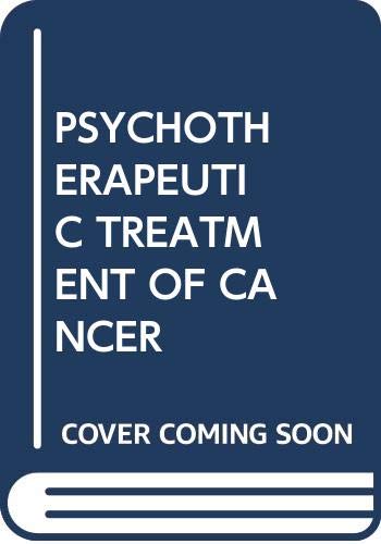 9780029119600: Psychotherapeutic Treatment of Cancer Patients