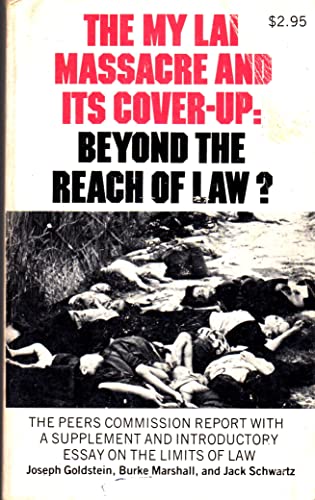 9780029122402: My-Lai Massacre and Its Cover-up - Beyond the Reach of the Law?: Peers Commission Report with a Supplement and Introductory Essay on the Limits of Law