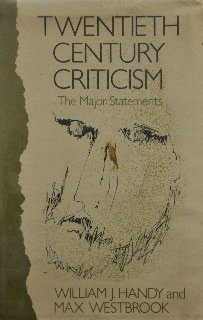 9780029137109: Twentieth century criticism: The major statements