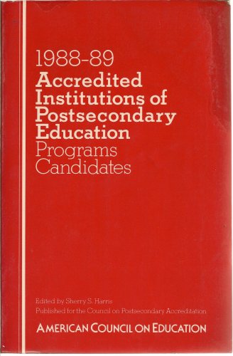 9780029139806: Accredited Institutions of Postsecondary Education, 1988-89 (Programs/Candidates)