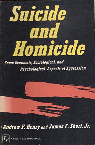 Beispielbild fr Suicide and Homicide zum Verkauf von Better World Books