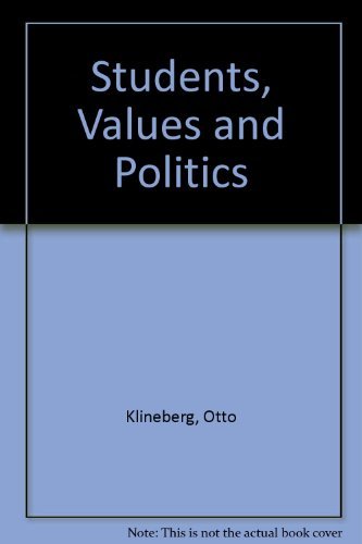 Beispielbild fr Students, Values and Politics : A Cross-Cultural Comparison zum Verkauf von Better World Books