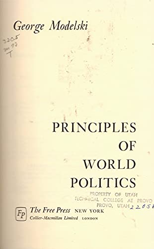 Imagen de archivo de Principles of World Politics a la venta por Better World Books