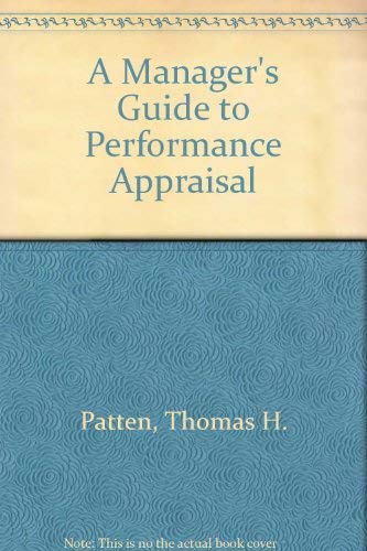Imagen de archivo de A Manager's Guide to Performance Appraisal a la venta por Better World Books