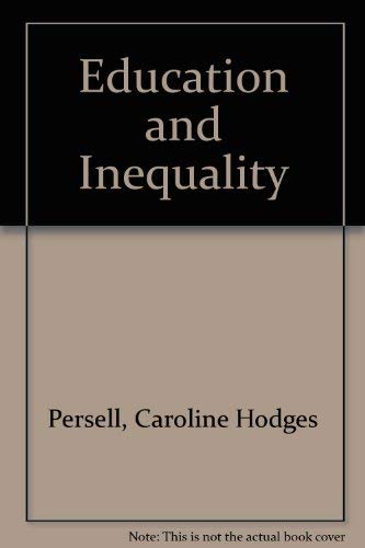 Beispielbild fr Education and Inequality : A Theoretical and Empirical Synthesis zum Verkauf von Better World Books