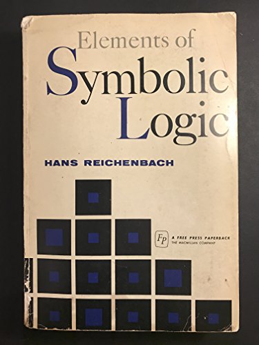 9780029262504: Elements of Symbolic Logic