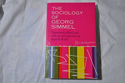 Stock image for The Sociology of Georg Simmel for sale by Ergodebooks