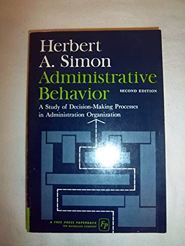 9780029289303: Administrative Behavior