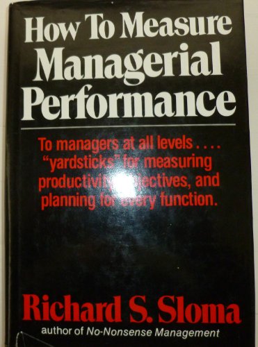 Beispielbild fr How to Measure Managerial Performance zum Verkauf von Kultgut