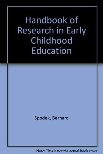 Imagen de archivo de Handbook of Research in Early Childhood Education a la venta por Better World Books