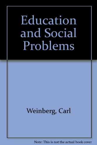 Beispielbild fr Education and Social Problems zum Verkauf von Better World Books