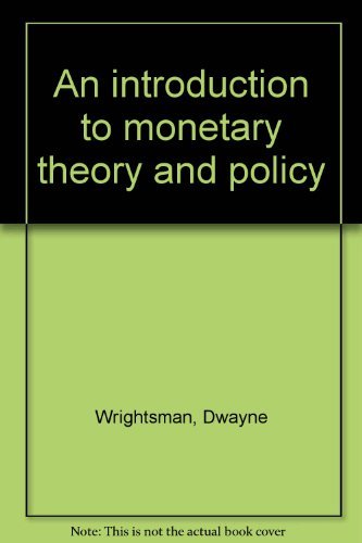 9780029355107: An introduction to monetary theory and policy