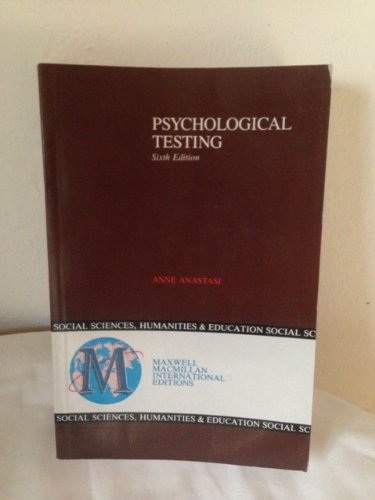 9780029460009: Psychological Testing