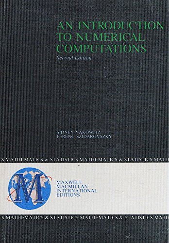 9780029461372: An Introduction to Numerical Computations