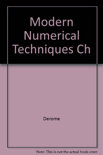 Beispielbild fr Modern Numerical Techniques Ch zum Verkauf von Mispah books