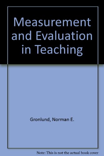 Stock image for Measurement and Evaluation in Teaching for sale by The Guru Bookshop