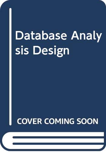 9780029464380: Database Analysis Design