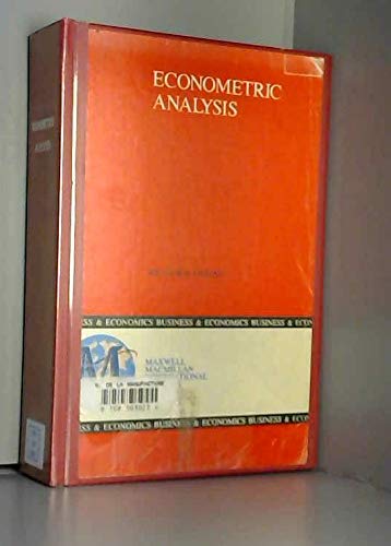 9780029464571: Econometric Analysis