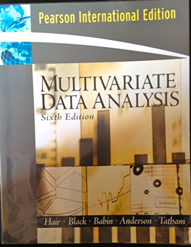 Imagen de archivo de Multivariate Data Analysis a la venta por Phatpocket Limited