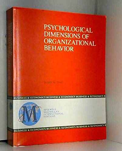 Imagen de archivo de Psychological Dimensions of Organizational Behaviour a la venta por Phatpocket Limited