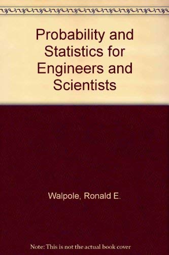 Stock image for Probability and Statistics for Engineers and Scientists for sale by BookHolders