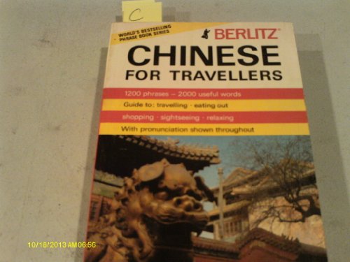 Stock image for Berlitz Chinese For Travellers for sale by Library House Internet Sales