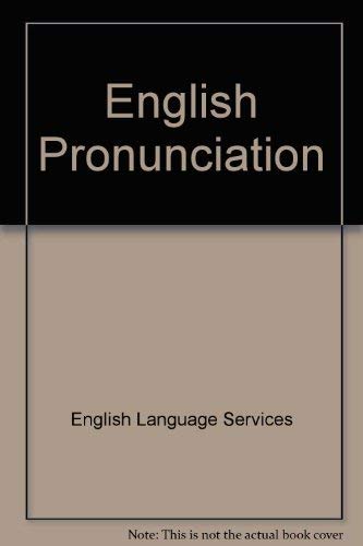 9780029718803: English Pronunciation: A Manual for Teachers