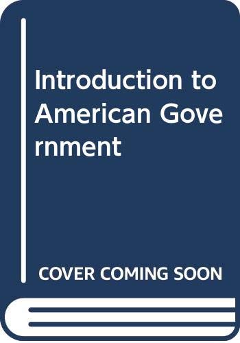 Stock image for Introduction to American Government for sale by RIVERLEE BOOKS