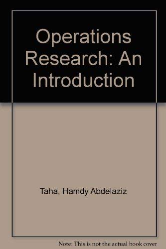 9780029776100: Operations Research: An Introduction