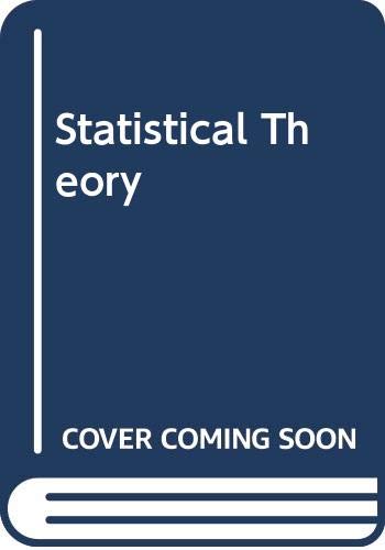 Imagen de archivo de Statistical Theory a la venta por Anybook.com