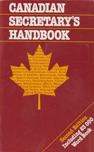 Imagen de archivo de Canadian Secretary's Handbook a la venta por ThriftBooks-Atlanta