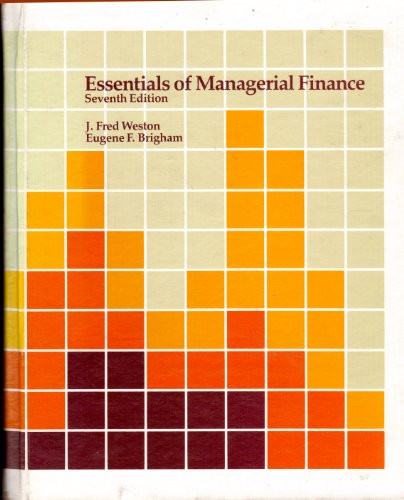 9780030002274: Essentials of Managerial Finance