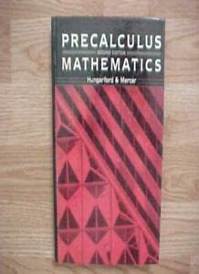 Beispielbild fr Precalculus mathematics zum Verkauf von SecondSale