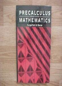 Precalculus mathematics (9780030008436) by Hungerford, Thomas W