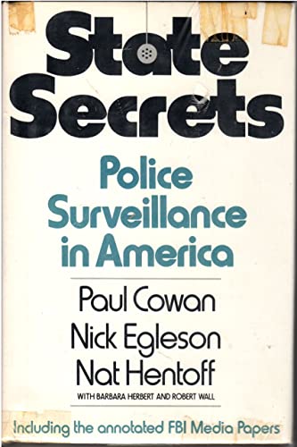 Imagen de archivo de State Secrets: Police Surveillance in America a la venta por Firefly Bookstore
