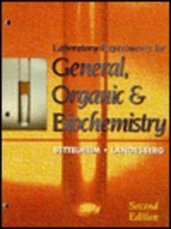9780030010736: Laboratory Experiments for General, Organic and Biochemistry