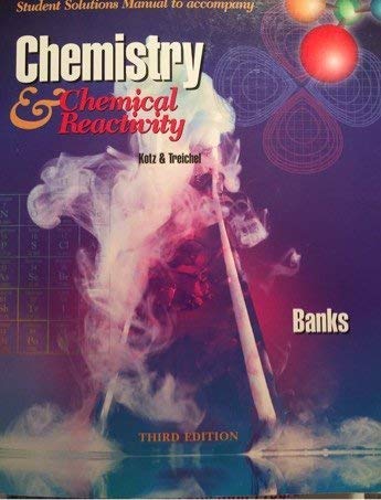 Imagen de archivo de Student Solutions Manual to accompany Chemistry & Chemical Reactivity, Third Edition a la venta por HPB-Emerald