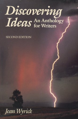 Imagen de archivo de Discovering Ideas : An Anthology for Writers a la venta por Better World Books
