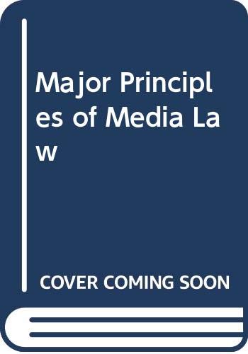 Beispielbild fr Major Principles of Media Law, 2007 zum Verkauf von Better World Books