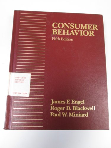 Imagen de archivo de Consumer Behavior a la venta por Better World Books